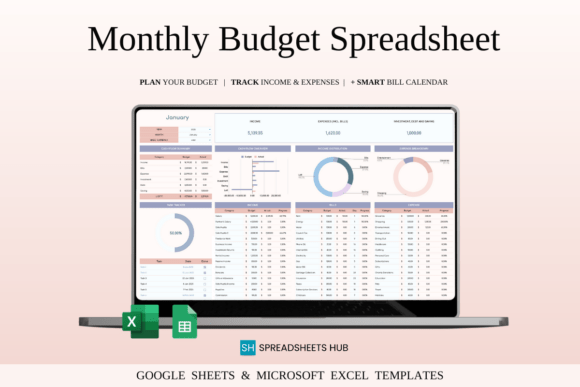Download Monthly Budget Spreadsheet Excel - Spread Collection