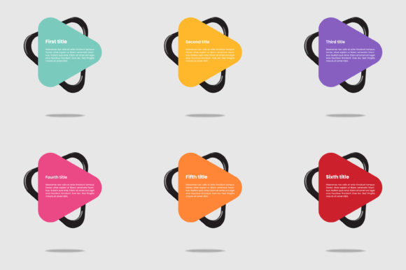 Download Infographic Template with 3d Shape. - Info Collection