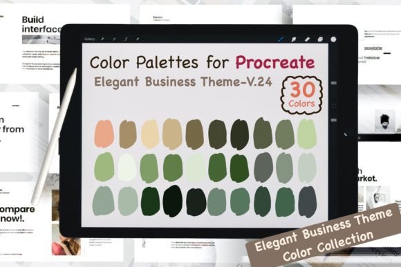 Download Procreate Color Palettes-Elegant Biz V24 - Color Collection
