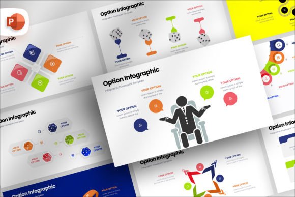 Download Option Infographic PowerPoint Template - Info Collection
