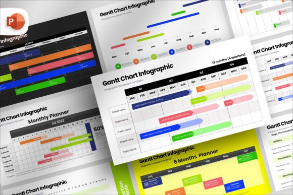 Download Gantt Chart Infographic Presentation - Info Collection