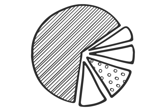 Download Pie Chart Doodle. Data Distribution Info - Info Collection