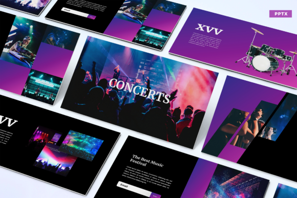 Download Concerts - PowerPoint Template - Premium Bundle