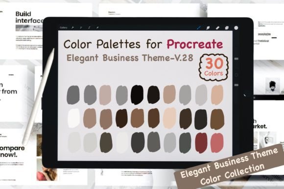 Download Procreate Color Palettes-Elegant Biz V28 - Color Collection