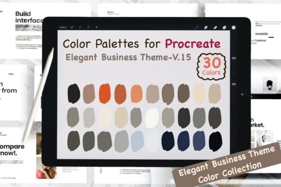 Download Procreate Color Palettes-Elegant Biz V15 - Color Collection