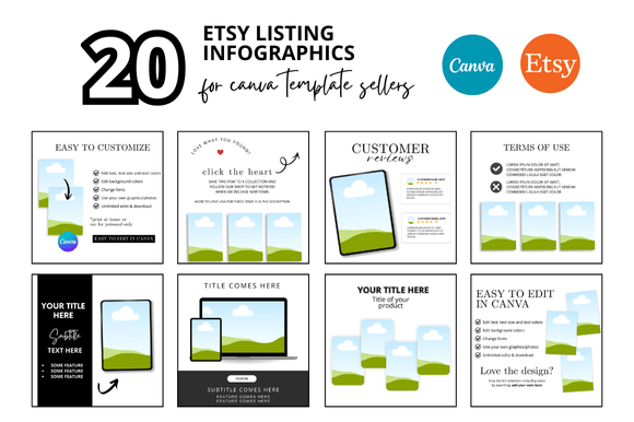 Download 20 Etsy Listing Photo Infographics - Info Collection