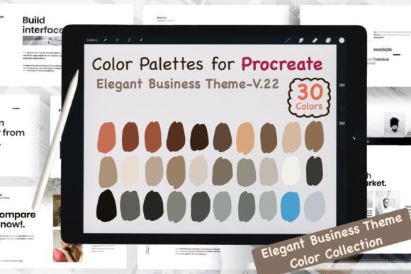 Download Procreate Color Palettes-Elegant Biz V22 - Color Collection