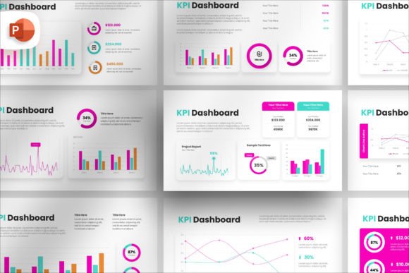 Download KPI Dashboard Infographic PowerPoint - Info Collection