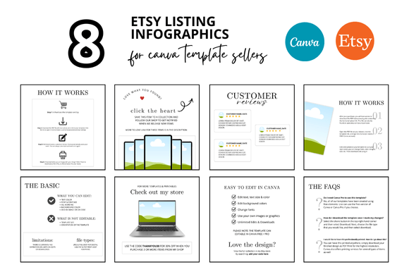 Download 8 White Etsy Listing Infographics - Info Collection