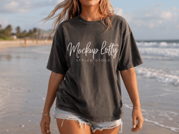 Download Pepper Comfort Colors 1717 Shirt Mockup - Color Collection