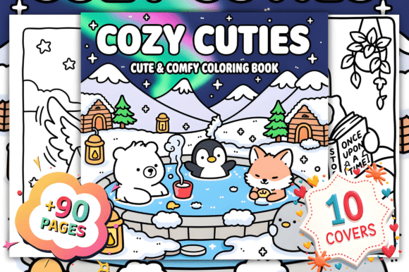 Download Cozy Cuties Cute &amp; Comfy Coloring Pages - Color Collection