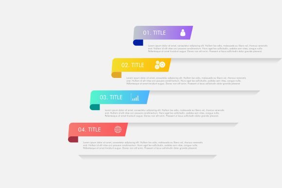 Download Isometric Infographics Steps Background - Info Collection