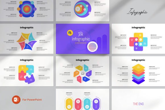 Download Infographic PowerPoint Template - Info Collection