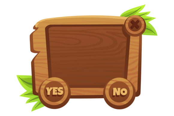 Download Game Interface Window. Wooden Popup Mess - Premium Resources