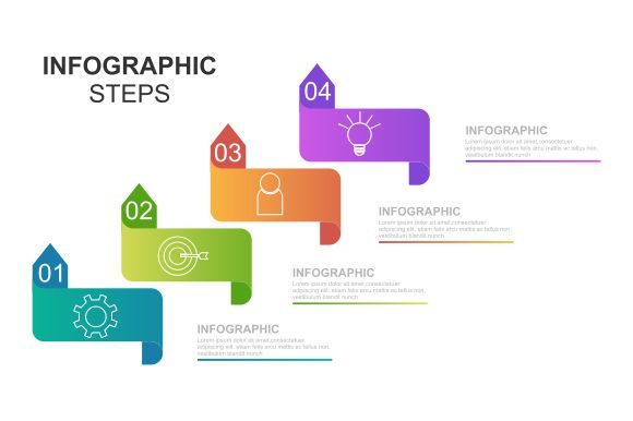 Download Isometric Infographics Steps Background - Info Collection