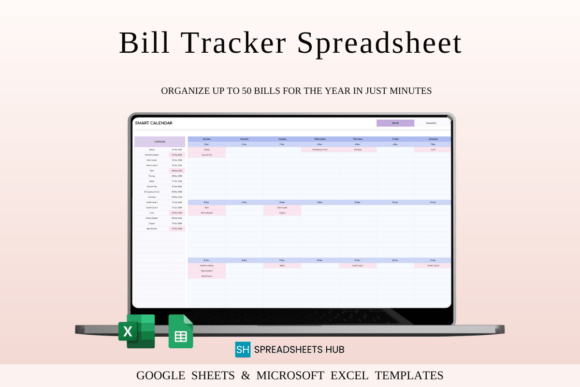 Download Bill Tracker Spreadsheet in Excel - Spread Collection